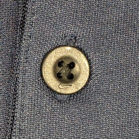 Nike Golf Dri-Fit Navy Blue Polo Shirt Size S Short Sleeve Mens Active Athletic - Picture 7 of 7